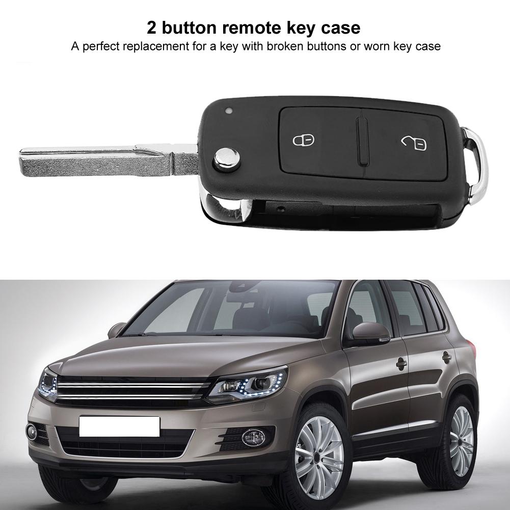 2 кнопки складной дистанционный ключ чехол для замены оболочки подходит для VW GOLF IV POLO TRANSPORTER