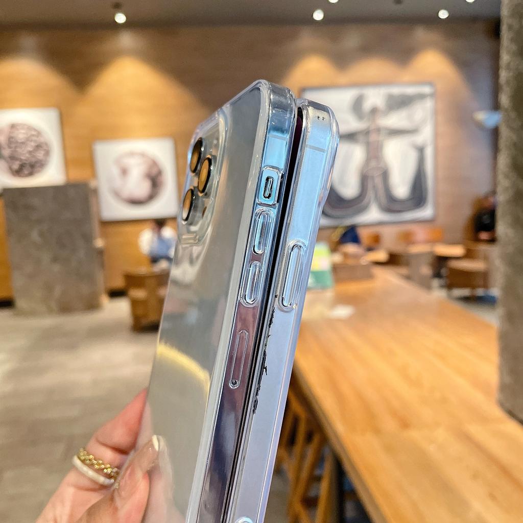 Милый прозрачный чехол для телефона с лазерным узором любви для Iphone 14 12 11 13 Pro Max 14 Plus, мягкая рамка из ТПУ, выпуклая защитная крышка для камеры