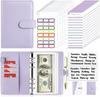 Notebook 6Rings Spiral Business Planner Work Agenda Budget Binder Macaron Candy Color PU Leather Cover A5 A6 Binder