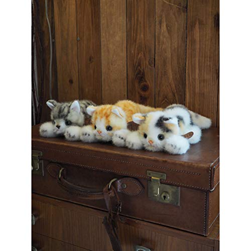 Sanei Boeki Graceful Reproduction Котенок Мия Золотой Ползающая Плюшевая Игрушка, 9 см в высоту, Сделано в Японии