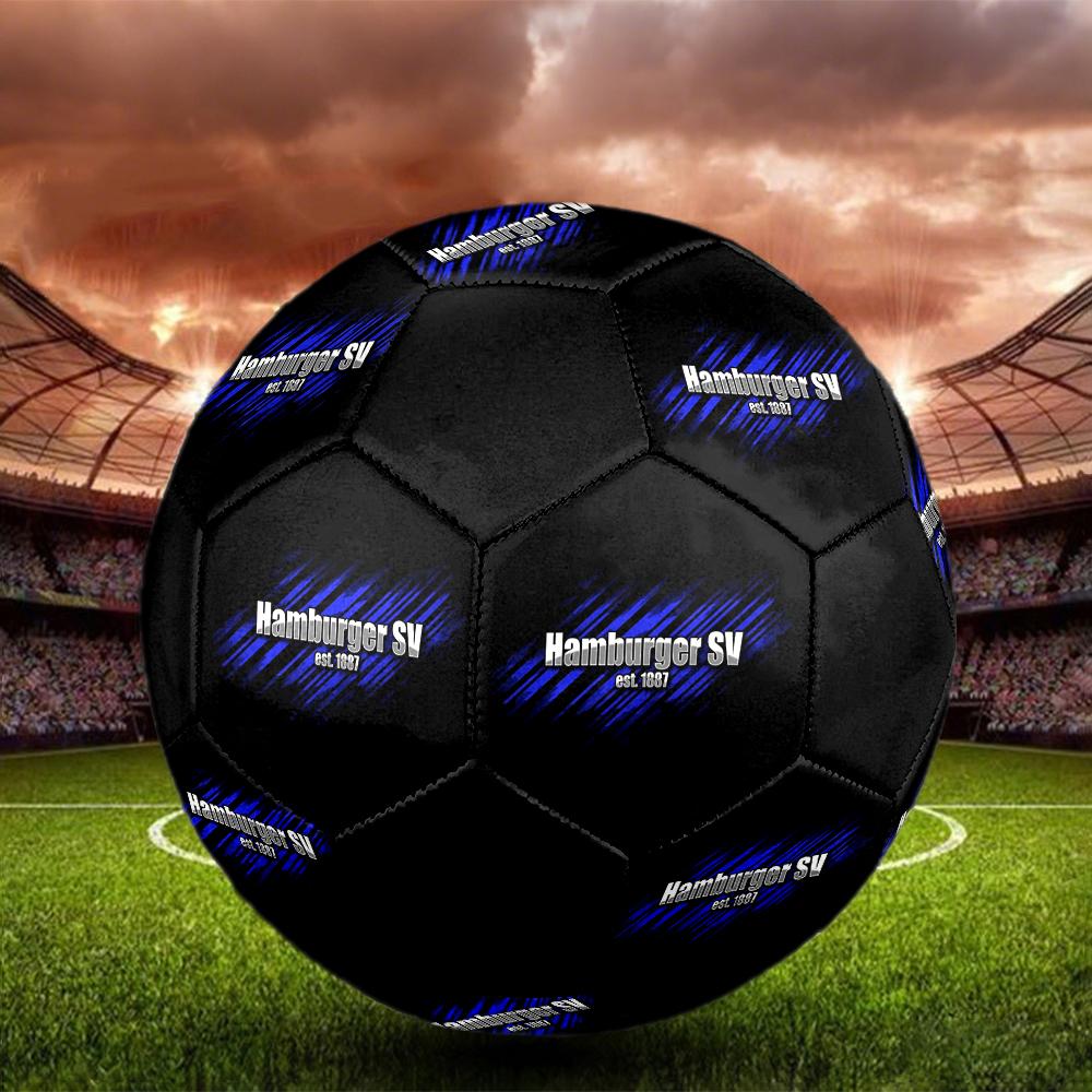 Hamburger SV HSV size5 Soccer Ball, colorful, suitable for all ages, machine-stitched, PVC material, competition grade,durable and high bounce