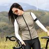 Wosawe Women Cycling Vest Sleeveless Reflective MTB Bike Jacket Outdoor Sport Running Riding Quick-Dry Cycling Vest Bicycle Khaki Sleeveless
