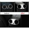 For Mercedes-Benz GLC 2016- Steel Silver Back Row Air Outlet Vent Cover Trim