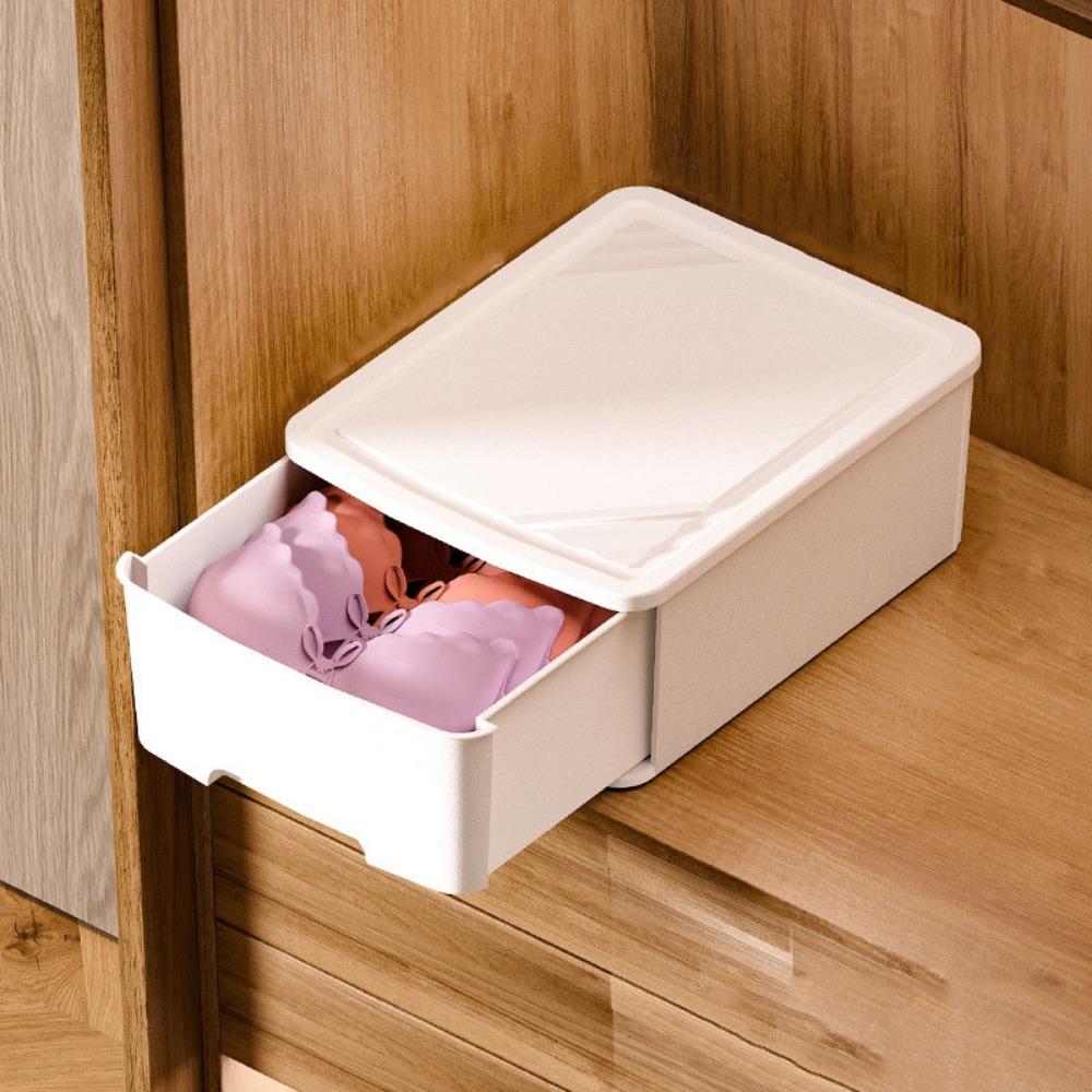 Коробка для хранения нижнего белья выдвижного типа, пластиковый органайзер для одежды, коробка для хранения носков, разделитель для гардероба