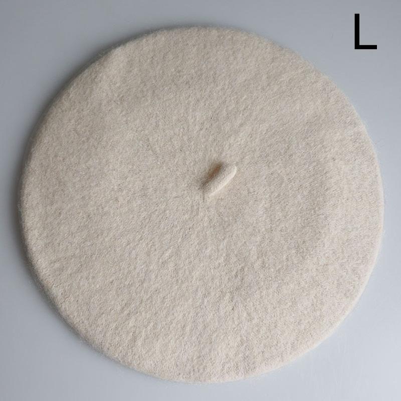 Women Beret Hat French Artist Warm Wool Blend Winter Beanie Hat Retro Vintage Solid Elegant Ladies Cap