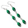 Chrome Diopside Gemstone 925 Sterling Silver Jewelry Earring 2.96"