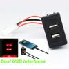 2.1A USB Wiring Harness Built-In Socket Car Charger Car Dual USB Port Charger