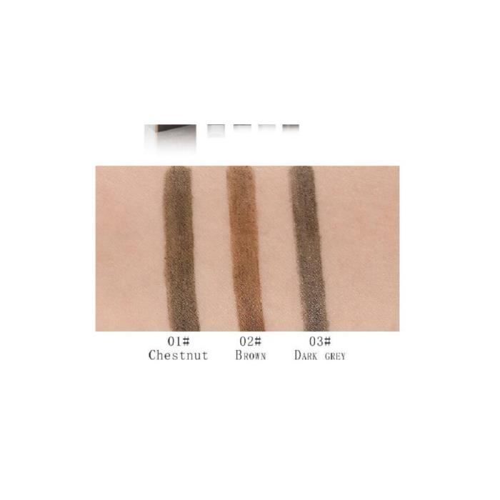 Микроблейдинг Бровь Тату Ручка Карандаш для Бровей Стойкий Водостойкий Наконечник-вилка Тонкий Эскиз Тату Карандаш для Бровей (#3 темно-серый)