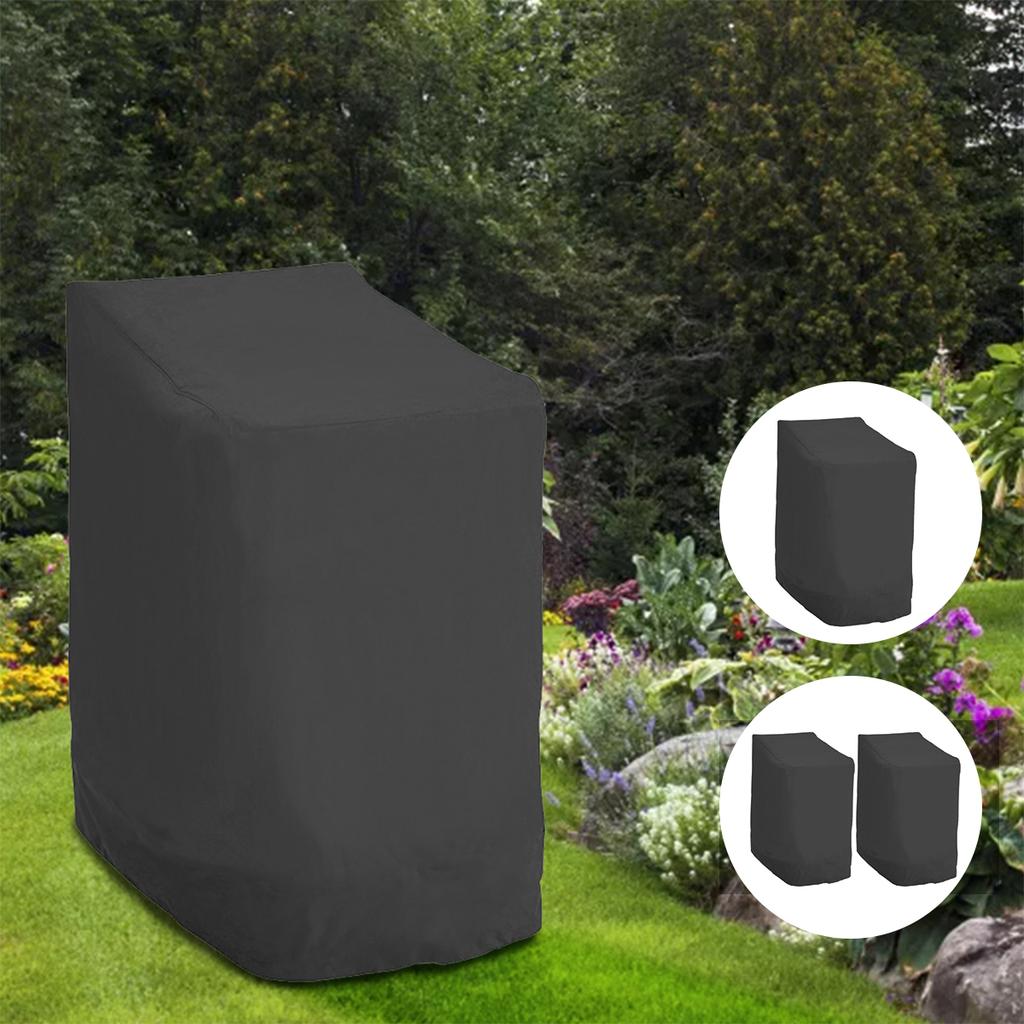 Stacked Chair Dust Cover Outdoor Garden Furniture Table Sofa Chair Cover Waterproof Storage Patio Yard Protective Rain Cover