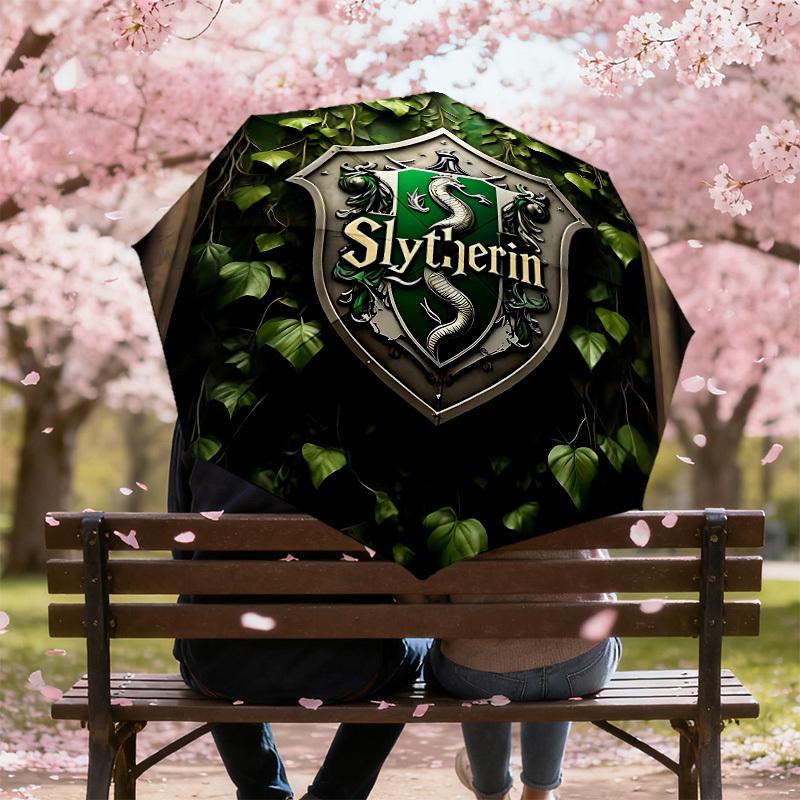 1PC Warner Slytherin Shield Umbrella-8-Rib Reinforced, Automatic Open, Lightweight & Durable-A87