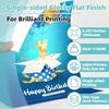 Глянцевая тонкая бумага для принтера 8,5x11 дюймов 100 листов для DIY пакетов для чипсов и индивидуальных сувениров для вечеринок 30 фунтов