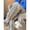 Grey Sweatpants Children's Autumn and Winter New Loose Harlan Pants Casual Small Tied Feet Fleece Sweatpants