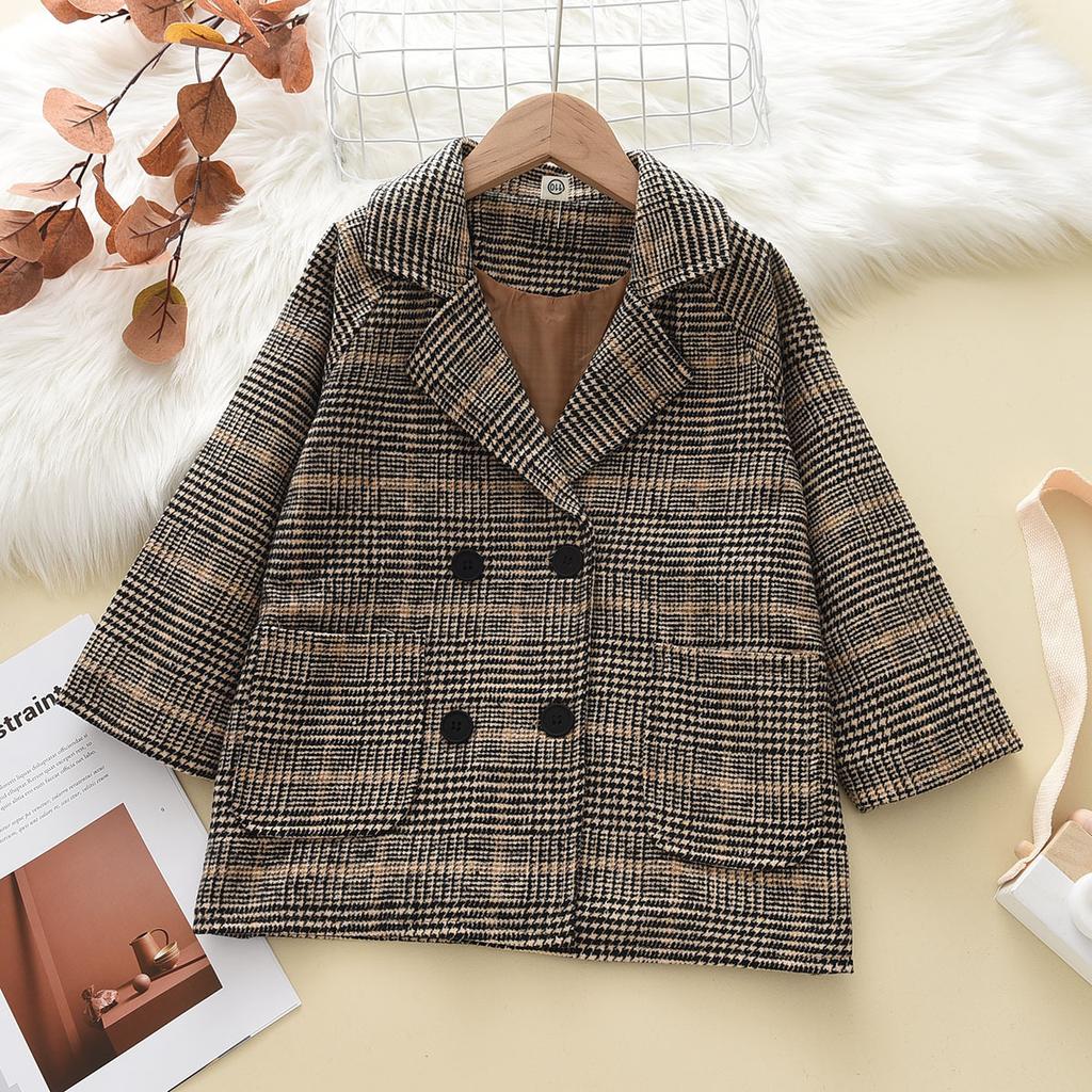 Toddler Children Clothing Spring Autumn Boys Woolen Coat Kids Medium and Long Jacket Infant Overcoat for 2 3 4 5 6 7 Years Old