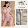 Pink Nurse Uniform Erotic Lingerie Women Free Passion Bed Flirting Seduction Small Breasts Sexy Suit