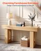 160 cm Console Table, Farmhouse Desk Behind the Couch, Wooden Rectangle Entrance Desk, Narrow Long Sofa Table Accent Stand for Hallway, Bedroom,