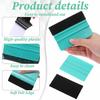 2 PCS Squeegee for Vinyl, Felt Squeegee with Replacements, 4 Inch Scratch Free Scraper for Car Wrap, Window Tint, Craft Sign Making and DIY