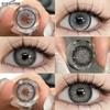 1 Pair Gray Contact Lenses Natural Eye Comfortable Hidrocor Color Annual Use for Women Yearly Cosmetics
