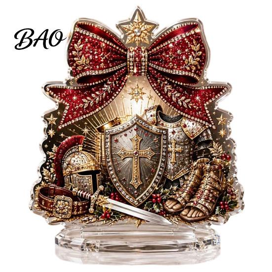 Festive Desktop Signs for Holidays Christmas Faux Diamond Painting Tabletop Ornaments, Beginner-Friendly DIY Acrylic Rhinestone Art Ornaments