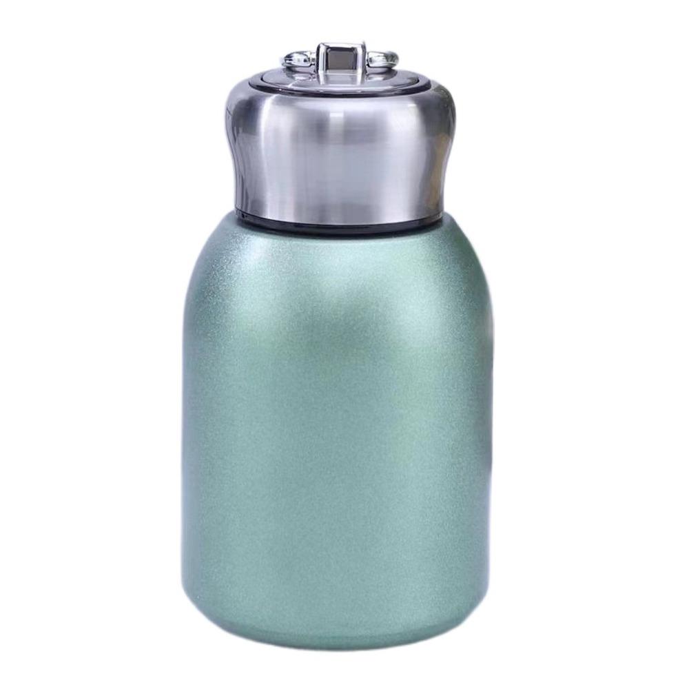Simple Mini Vacuum Thermos Cup Lifting Ring Travel Water Bottle  Office/School