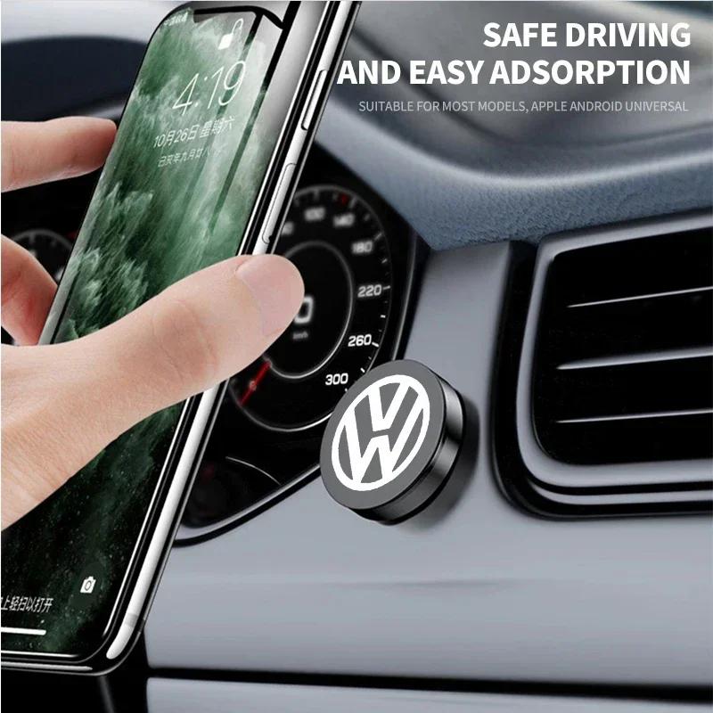 B6 2025 Горячий Для Автомобильный Держатель Телефона Магнитный Черный Технологический Адсорбционный Кронштейн Для Volkswagen Polo Golf 3