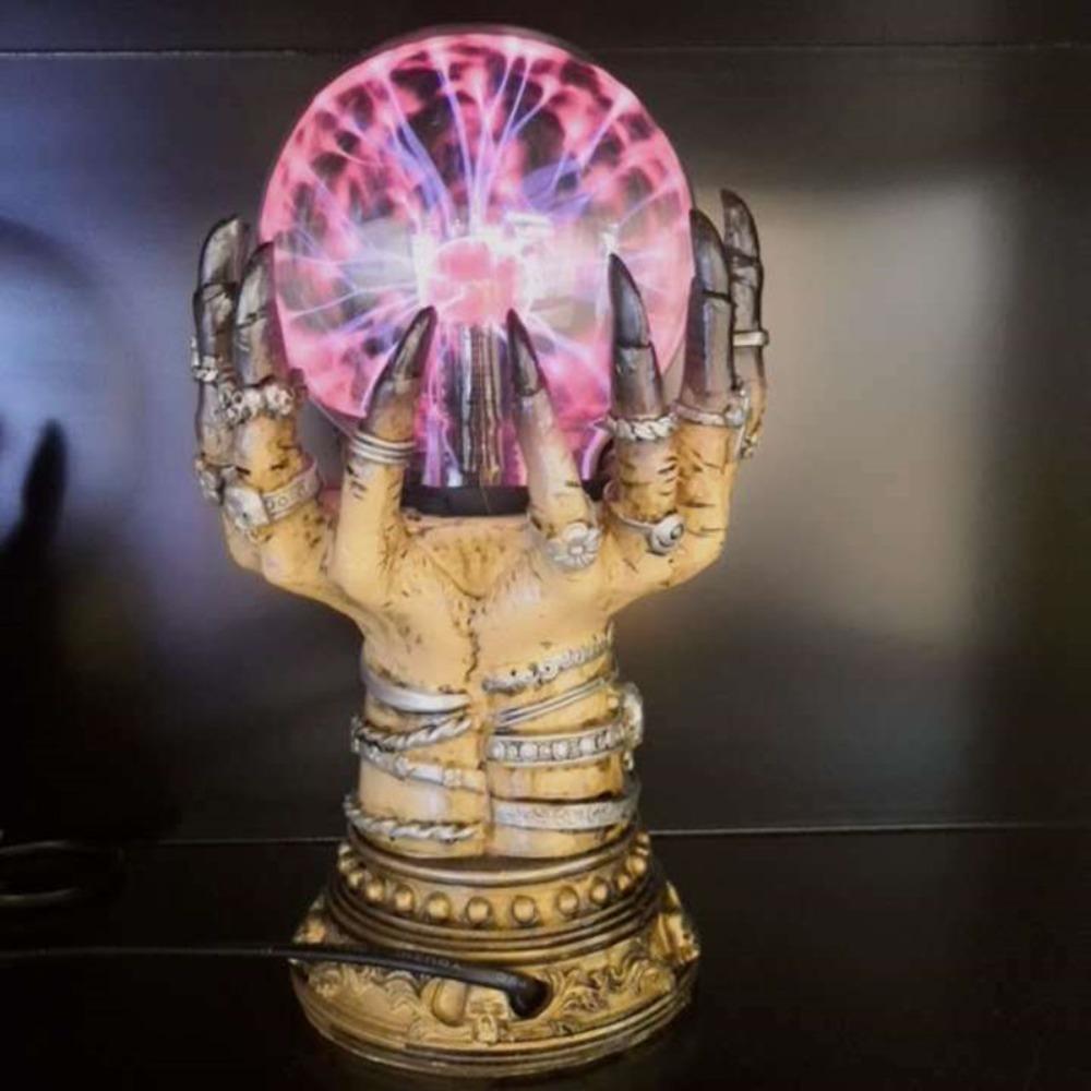 EU/ US Plug Magic Hand Static Ball Flashing Function Flashing Crystal Ball Halloween Decoration