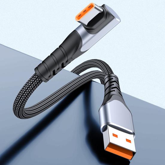 Кабель для передачи данных, быстрая конструкция, 6 А, высокоскоростная зарядка, передача данных, встроенный чип, зарядка типа C