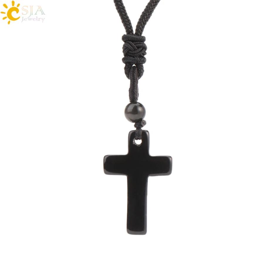 Ожерелье с подвеской в виде зуба акулы из натурального камня для мужчин, аметист, тигровый глаз, кристалл, черный обсидиан, лабрадорит, Хэллоуин H247