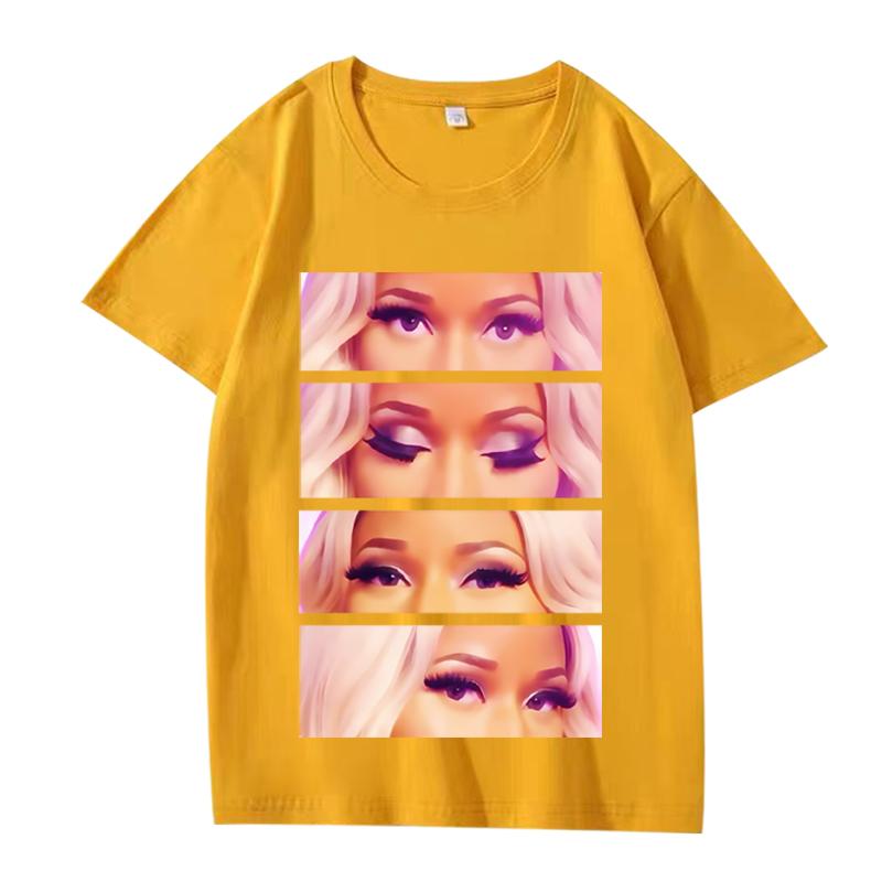 Классическая графическая футболка Nicki Minaj Унисекс s Женская Оверсайз 100% Хлопок Уличная Мода Короткий Рукав Летняя Мода Принт Унисекс Топы