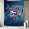 Ipswich Town FC Wall Tapestry Aesthetic Wall Hanging Printed Fabric Blanket Decorative Tapestries for Bedroom Living Room Home Decor