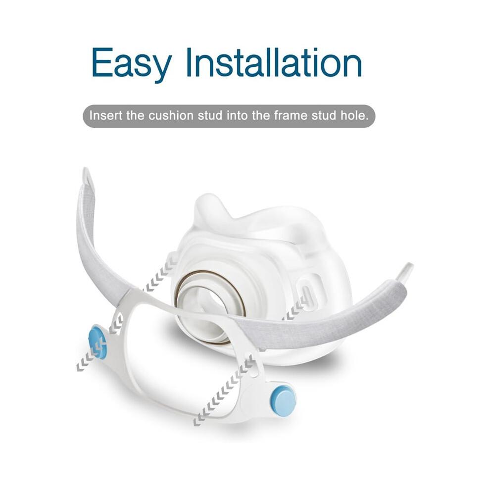 Replacement Cushion for  AirFit F40 Full Face Cushion Silicone Nose Tip Ventilator Mouth and Nose Mask Medium