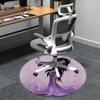Purple Fantasy Chair Mat   Round Carpet for Home Decor, Office Use, Gift Idea   Bedroom and Living Room0224b
