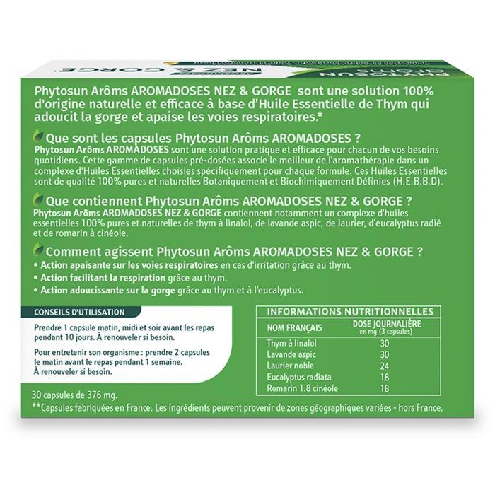 Phytosun Arôms Дыхание Нос и Горло 30 капсул