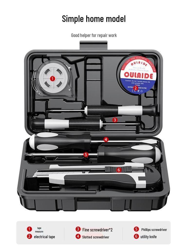 Универсальный набор бытовых инструментов для ремонта: Деревообработчик и Автомобильный Многофункциональный Ящик для Инструментов