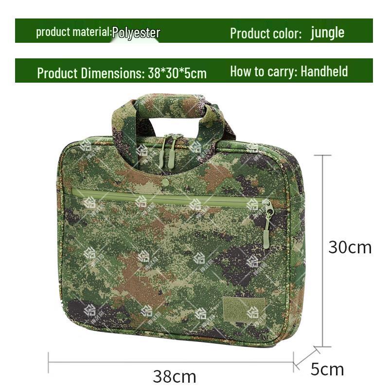 Jungle Starry Sky Camouflage Laptop Briefcase