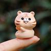Tiny Resin Animals Figurine Mini Tiger Cat Bunny Cow Miniature Statue for Dollhouse Fairy Garden Terrariums Plant Pot Ornaments Cake Topper