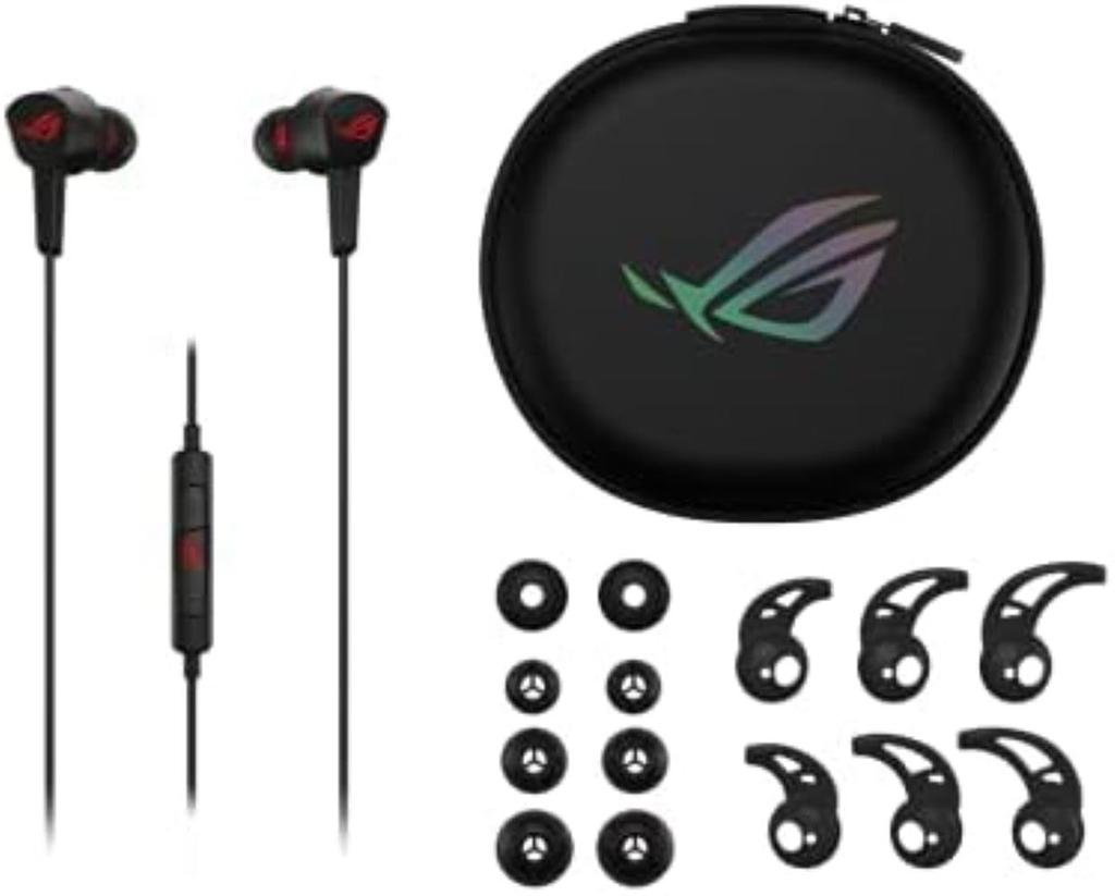 ASUS ROG Cetra II Core Gaming Headphones Liquid Silicone Rubber by Inline Microphone Mm Volume Control 18g PS5 PS4 Switch PC Smartphone Earphones