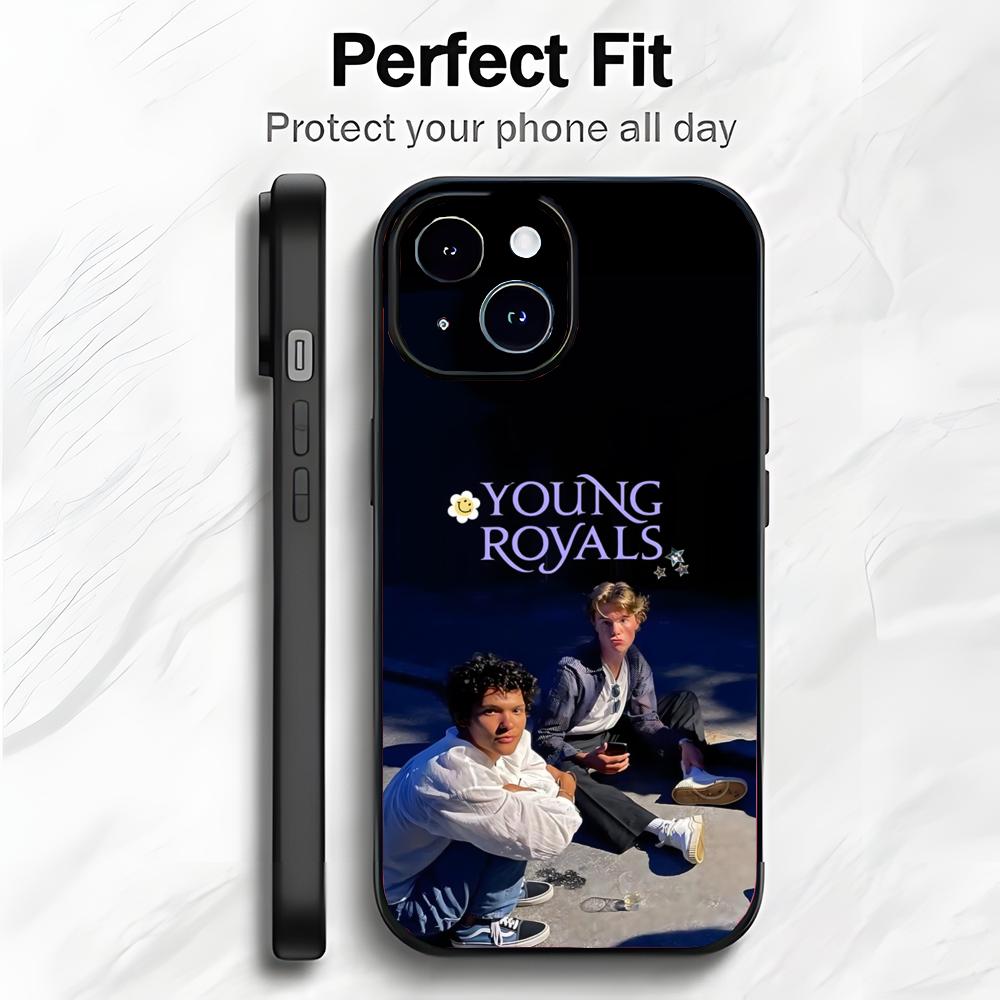 Милый Романтичный Шведский ТВ Y-Young Royals Чехол для Телефона Чехол для Телефона Мягкая Упаковка Легкий Для iPhone17 16 15 14 13ProMax