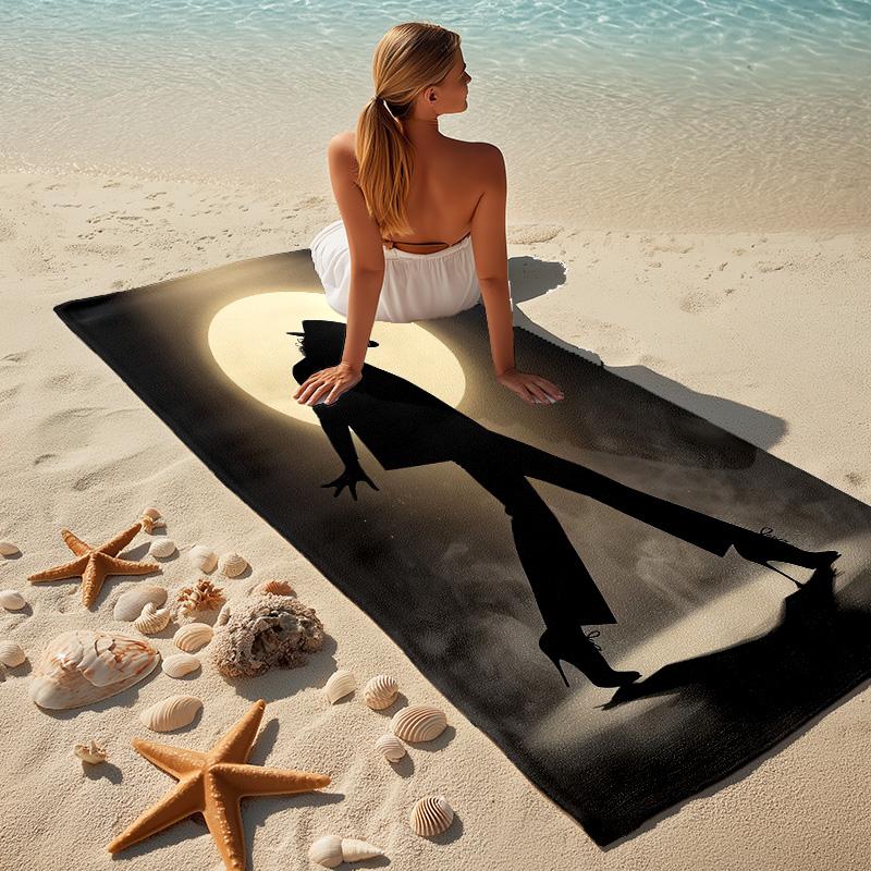 Hat Scarf Stylish Digital Printing Beach Towel Quickdrying Absorbent Blanket For Beach Pool Gym Travel