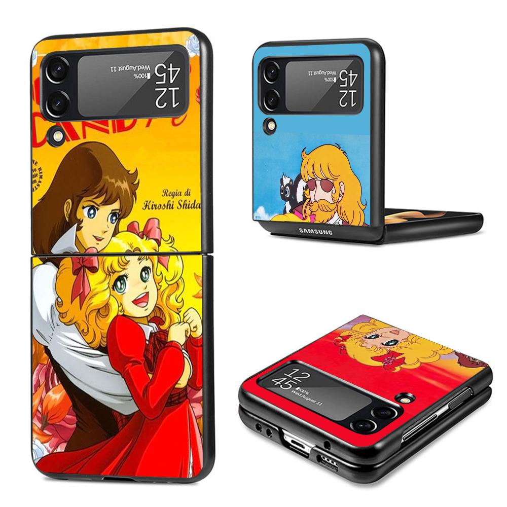 Чехол для телефона Candy 90s Anime для Samsung Galaxy Z Flip7 Flip6 5G Flip5 Flip4 Flip3 ZFlip 7 6 3 4 5 Ударопрочная задняя крышка Galaxy Z