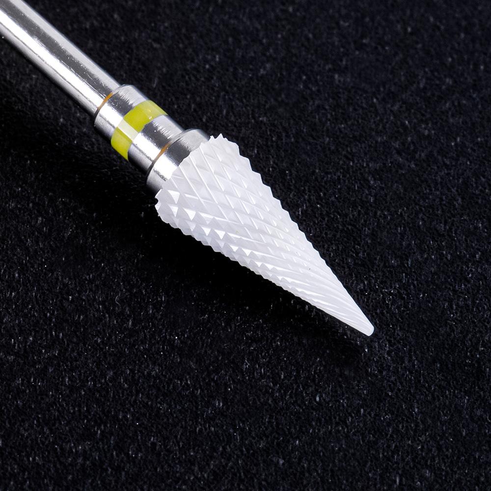 Керамическая фреза, маникюрные сверла для ногтей, электрические пилочки для ногтей, розовые, синие, шлифовальные насадки, фрезы, резак, аксессуары для заусенцев