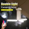 Outdoor Camping Light Powerful LED Spotlight Dual Lights Rechargeable Lantern Bulb Lamp Waterproof Floodlight Portable Lamp