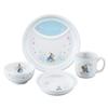 Peter Rabbit "Wreath" 4-Piece Children's Dinnerware Set, Made In Japan, PR490-113