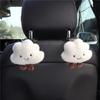 Plush Car Hook Seat Back Small Hook Ins Cute Cartoon Female Rear Multi-function Car Hook Practical Car Interior Hook
