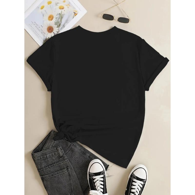 Women's Spanish Teacher Inspirational Quote T-Shirt Loose Casual Short Sleeve Round Neck Top Spring Summer Autumn Wear