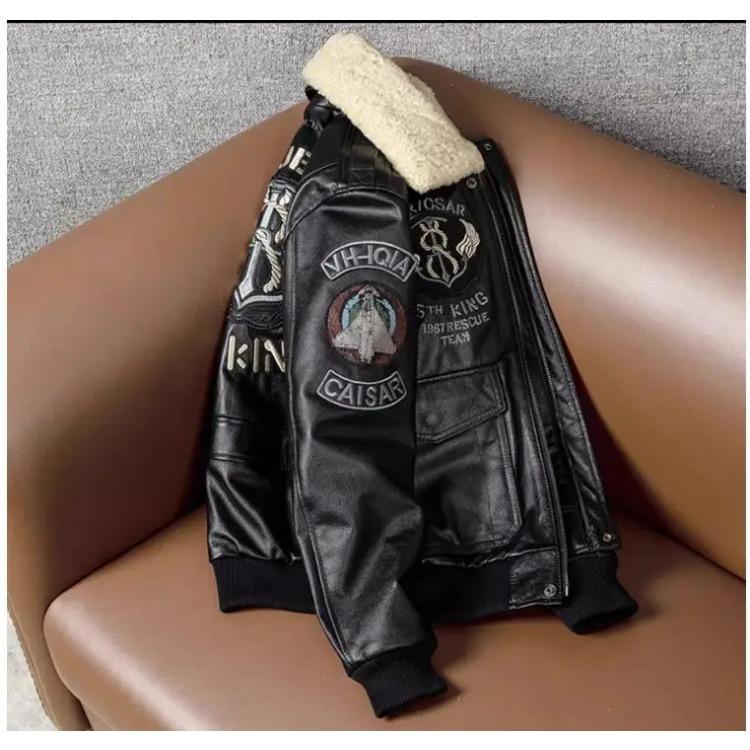 Классическая куртка Air Force из натуральной кожи. Мужская теплая куртка Rider из коровьей кожи. Черная куртка-бомбер из коровьей кожи. Мода