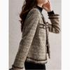 Jacket Women's Spring and Autumn New Tweed Short Small Fashion Foreign Style Top