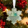 Snowflake-Shaped Sea Glass Friendship Decor Handmade Sea Glass Art Christmas Ornament Coastal Friendship Keepsake for Best Friends
