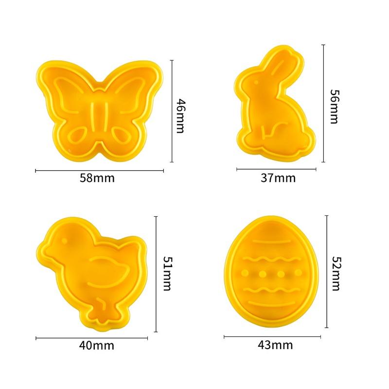 Большие 3D формы для шоколадных пасхальных яиц, прочные и многоразовые для приготовления выпечки