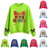 Women's Fashion Casual Round Neck Long Sleeve Christmas Printed Sweatshirt