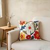 Double Sided Boho Colorful Floral Throw Pillow Cover Vintage Art Print Decorative Cushion Case For Sofa Couch Home Decor